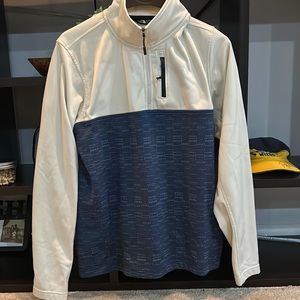 Northface Quarter-Zip Blue/White sz S